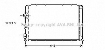 AVA QUALITY COOLING rt2199 -  Радиатор, охлаждение двигателя